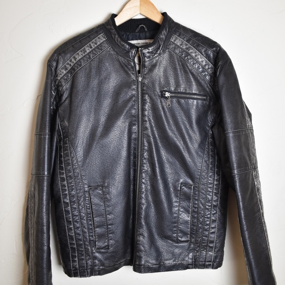 Route 66 Kids Leather Jacket Black Age 6Y